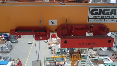 Modification of bridge crane GJMJ 16t/22,5m - addition of hoist GHM 2001