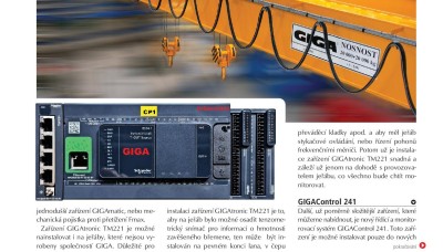 Technika a Trh, 2109/10, New control system GIGAcontrol 241 for Industry 4.0.