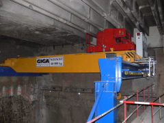 Prague metro - bridge crane GDMJ 60t for Metrostav