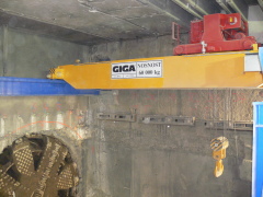 Bridge crane GDMJ 60t for Metrostav, Prague metro