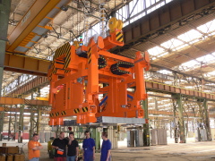 Special bridge cranes with cantilevered hoists, NYPRO Přerov