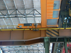 Special bridge cranes with cantilevered hoists, NYPRO Přerov