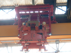 Special bridge cranes with cantilevered hoists, NYPRO Přerov