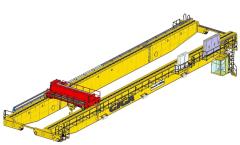 3D models of Bridge cranes of GIGA - double girder bridge crane GDMJ 120t:41,25m