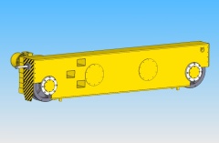 3D model of end carriages