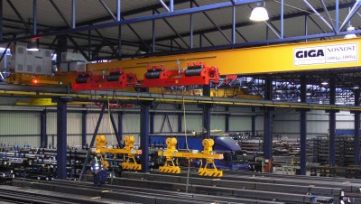 Single girder bridge crane GJMJ 1,8t+1,8t/27,5m with rope stabilization, KNIGFRANKENSTAHL Modletice