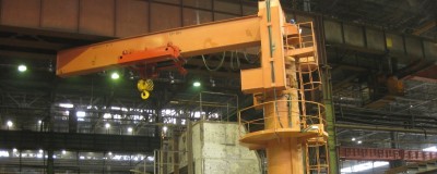 Hoist GHF 16000, including invertor control, for a slewing jib crane, Kazakhstan