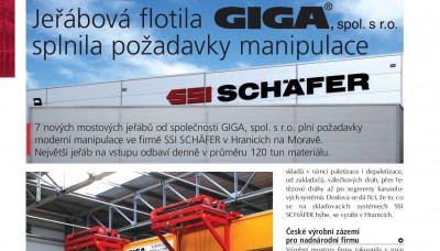 Technika a Trh, 2015/04, Crane fleet of GIGA met requirements for manipulation in SSI Schäfer