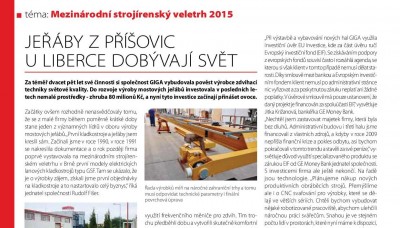 TECH magazine 2015/08, Cranes from Příšovice near Liberec capture the world