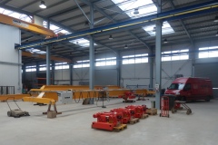 Production of crane and hoists  new hall of GIGA