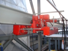 Hoists for a new desulphurization equipment of flue gases in Slovnaft Bratislava, Slovak Republic