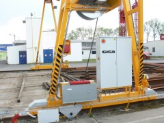 GPMJ 8t:13m outdoor gantry crane, Monte Perov, 2012, supports