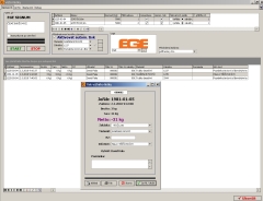 Print of weighing labels for crane