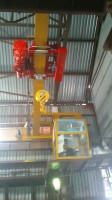 Single bridge cranes 6,3t with a cabin and hoists of GIGA