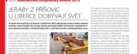 Article in v TECH magazine  Cranes from Povice near Liberec are capturing the world