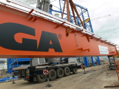 Mounting of the crane 165t and 125t