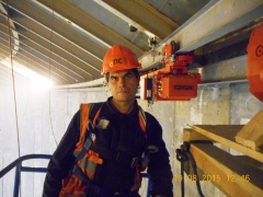 Mounting of hoists, Jamal, Russia