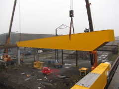 Mounting of bridge crane GDMJ 10t, 35m Viadrus