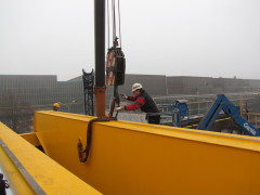 Mounting of bridge crane GDMJ 10t, 35m, Viadrus