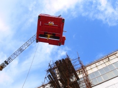 Mounting of bridge crane GDMJ 80t-12,5t-25,1m