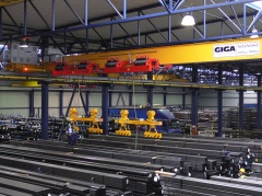 Bridge crane GJMJ 1,8t+1,8t-27,5m with rope stabilization