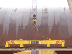 Gantry crane v MCE Hyregyhza  status before modernization - magnet traverse