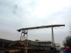 Gantry crane in MCE Hyregyhza  status before modernization