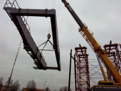Delivery of a double girder bridge crane with a capacity of 40t for Metrostav