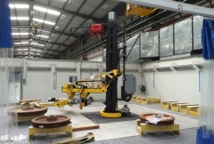 Robotic welding stations with hoists of GIGA