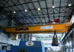 Tests of bridge crane GDMJ 80t-12,5t-25,1m